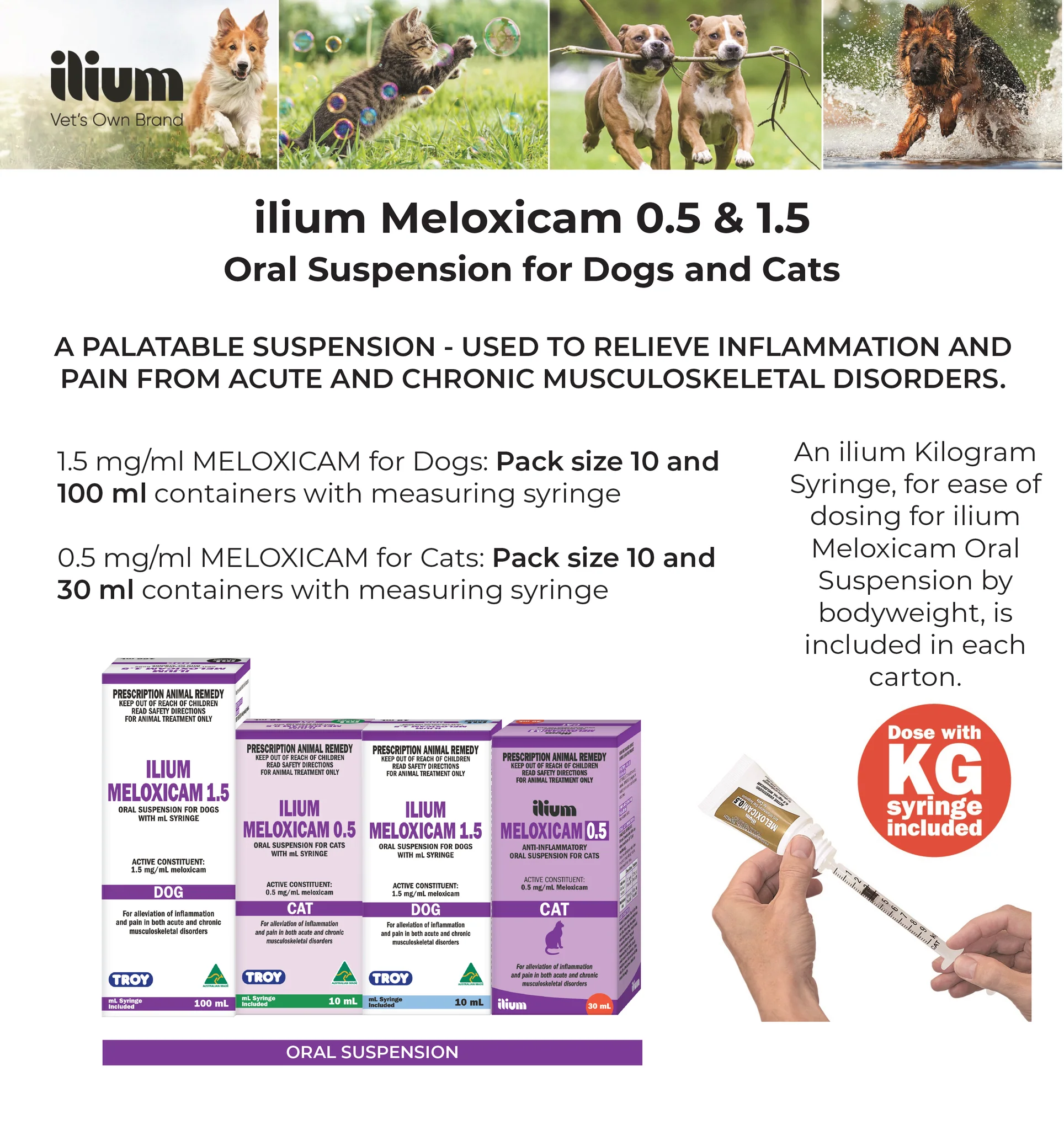 ilium Meloxicam Suspension 0.5 for Cats 10ml