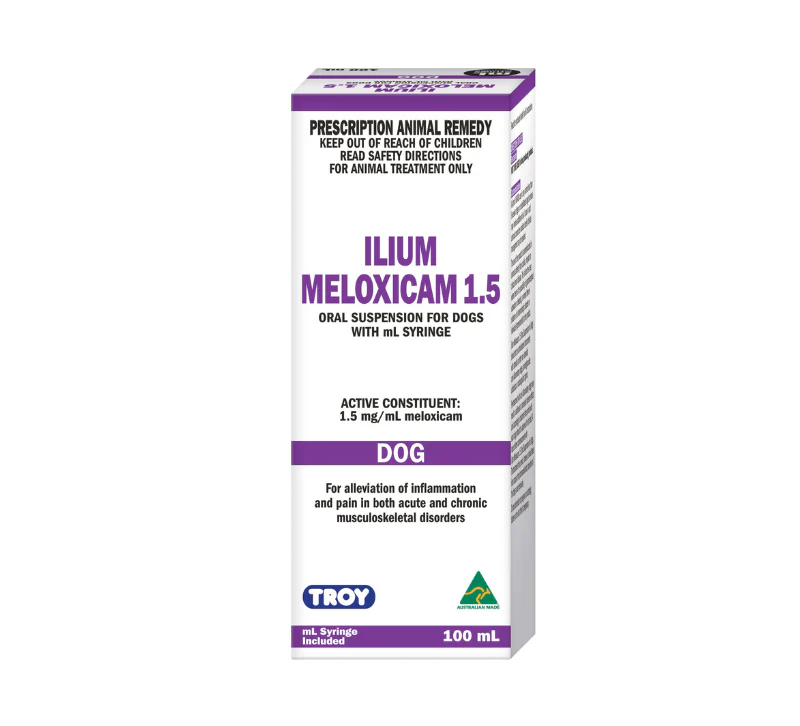ilium Meloxicam Suspension 1.5 for Dogs 100ml