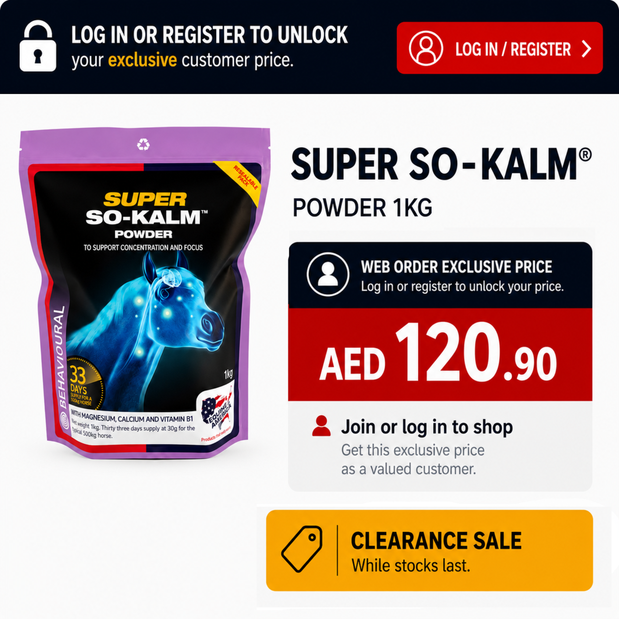 SUPER SO-KALM® POWDER 1kg